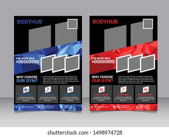 Fitness Flyer / Gym Flyer, Fitness & Gym - Sports Business Flyer, Fitness Gym Flyer Template