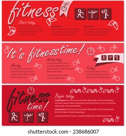 Fitness Flyer Template - Vector Illustration, Graphic Design, Editable For Your Design 