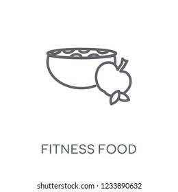 fitness Food linear icon. Modern outline fitness Food logo concept on white background from Gym and Fitness collection. Suitable for use on web apps, mobile apps and print media.