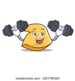 Fitness fortune cookie character cartoon