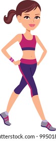 Fitness Girl  training