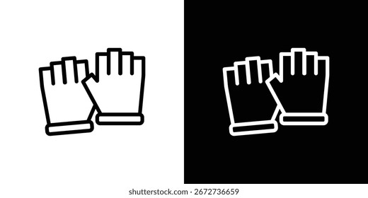 Guantes de fitness icono elemento gráfico Ilustración diseño de Plantilla