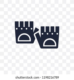 Fitness Gloves transparent icon. Fitness Gloves symbol design from Gym and fitness collection. Simple element vector illustration on transparent background.