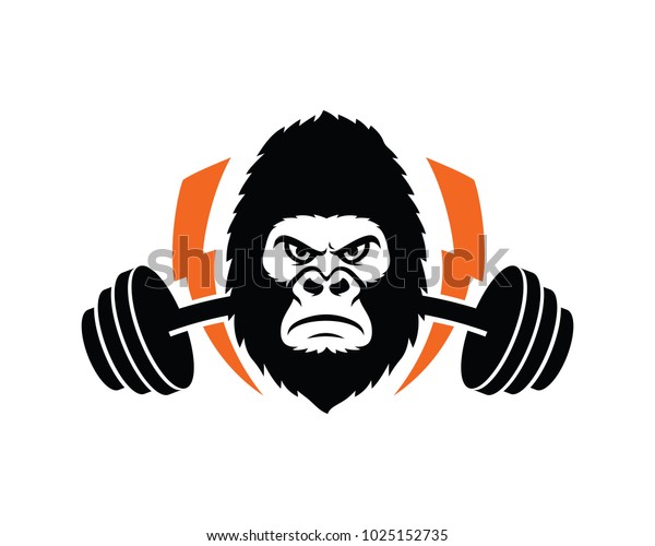 Fitness Gorilla Logo Template Design Vector Stock Vector (Royalty Free ...