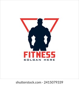 Fitness guy Muscle Logo Design