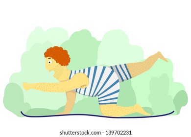 Fitness guy (with background)