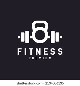 Fitness Gym Barbell Dumbbell Logo Design Inspiration