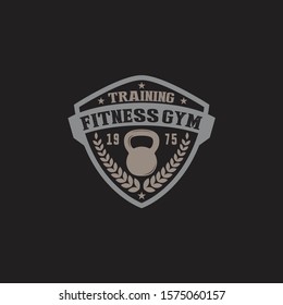 Fitness & Gym bodybuilder Logo Badge Label