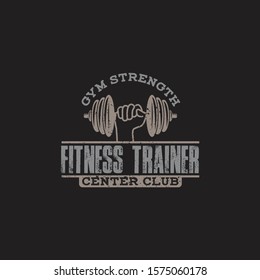 Fitness & Gym bodybuilder Logo Badge Label