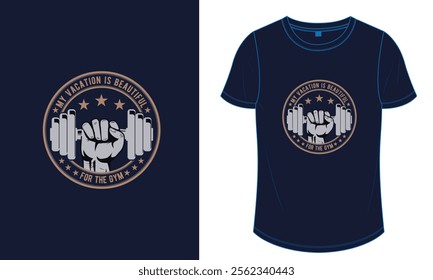 fitness, gym, bodybuilding t-shirt design