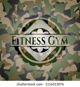 Fitness Gym camouflage emblem