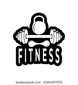 Fitness and Gym center logo design template. Vintage fitness logo inspirations