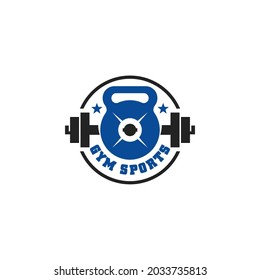 Fitness Gym Center Sport Equipment Logo Template Vector