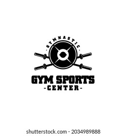 Fitness Gym Center Sport Equipment Logo Template Vector
