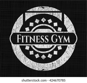 Fitness Gym chalk emblem