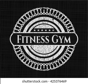 Fitness Gym chalk emblem