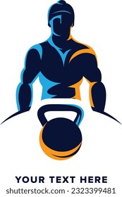 Fitness Gym creativo logo diseño vectorial