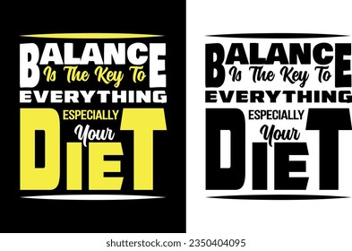 Fitness Gym, Fitness Diet T-shirt Design