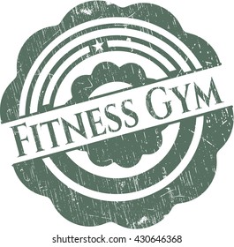 Fitness Gym grunge style stamp