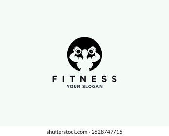 fitness gym or health logo design vector template