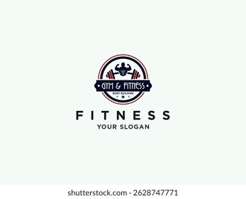 fitness gym or health logo design vector template