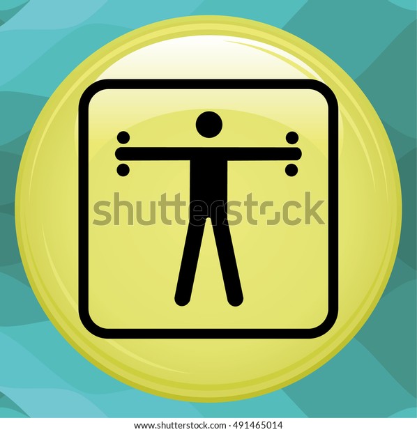 Fitness Gym Icon Stock Vector Royalty Free 491465014 Shutterstock