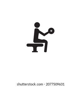 fitness gym icon vector clip art.
