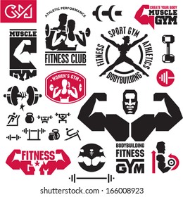 Fitness Gym Icons