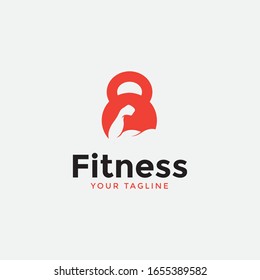 fitness or gym logo abstract creative template