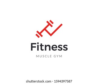 Fitness gym logo design. Fitness sport body building logo icon design