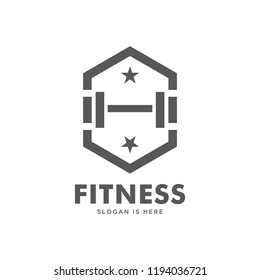 fitness, gym logo design template