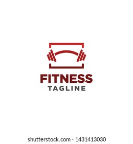 Fitness Gym Logo Design Template. Healthy Life Symbol. Sports Brand or Company