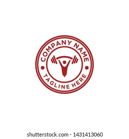 Fitness Gym Logo Design Template. Healthy Life Symbol. Sports Brand or Company