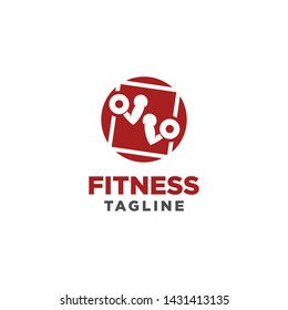 Fitness Gym Logo Design Template. Healthy Life Symbol. Sports Brand or Company