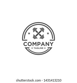 Fitness Gym Logo Design Template. Healthy Life Symbol. Sports Brand or Company