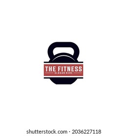 Fitness Gym logo design template in white background
