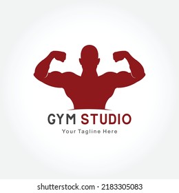 Plantilla de diseño del logotipo Gym Fitness, diseño para gimnasio y gimnasio, ilustración vectorial