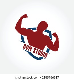 Fitness Gym logo design template, design for gym and fitness club, vector illustration