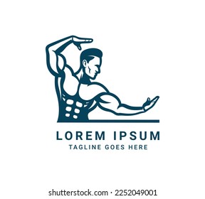 Fitness Gym logo design template, design for gym and fitness vector