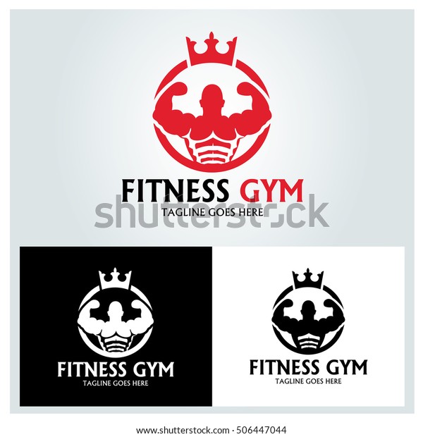 Fitness Gym Logo Design Template Fitness Royalty Free Stock Image