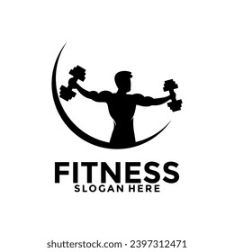 Fitness and Gym Logo Design Vector, Sport and Fitness logo template