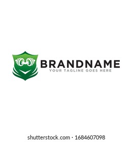 Fitness gym logo icon. Fitness center logo template. Simple design on trendy logo.