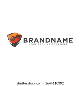 Fitness gym logo icon vector. Fitness center simple logo icon.