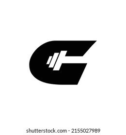 Fitness Gym logo, Letter g. 