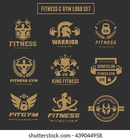 Fitness And GYM Logo Set