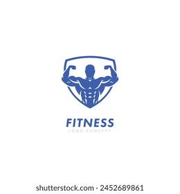 Fitness Gym Logo Symbol Design Template Flat Style Vector