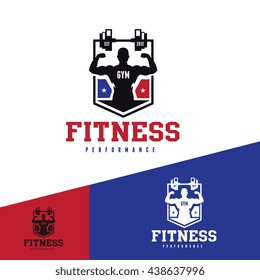 Fitness & GYM logo template.