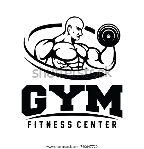 Fitness Gym Logo Vector Stock Vector (Royalty Free) 740647720