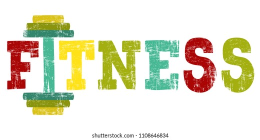 Fitness Gym logo. Vector illustration.