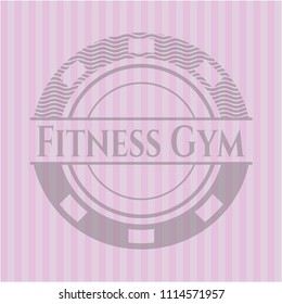 Fitness Gym pink emblem
